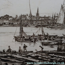 Load image into Gallery viewer, SCOTTISH ART. Sir Muirhead Bone (1876 - 1953). Autumn Breeze, Lowestoft. Pencil signed etching. Dated 1934
