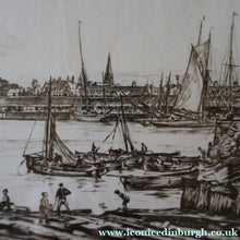 Load image into Gallery viewer, SCOTTISH ART. Sir Muirhead Bone (1876 - 1953). Autumn Breeze, Lowestoft. Pencil signed etching. Dated 1934
