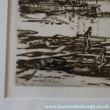 Load image into Gallery viewer, SCOTTISH ART. Sir Muirhead Bone (1876 - 1953). Autumn Breeze, Lowestoft. Pencil signed etching. Dated 1934
