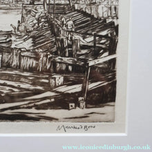 Load image into Gallery viewer, SCOTTISH ART. Sir Muirhead Bone (1876 - 1953). Autumn Breeze, Lowestoft. Pencil signed etching. Dated 1934
