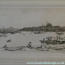 Load image into Gallery viewer, Sir Muirhead Bone (1876 - 1953). Drypoint Etching of CONSTANTINOPLE (1934). Pencil signed
