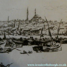 Load image into Gallery viewer, Sir Muirhead Bone (1876 - 1953). Drypoint Etching of CONSTANTINOPLE (1934). Pencil signed
