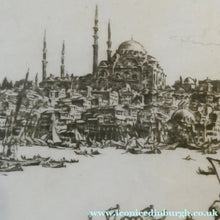Load image into Gallery viewer, Sir Muirhead Bone (1876 - 1953). Drypoint Etching of CONSTANTINOPLE (1934). Pencil signed
