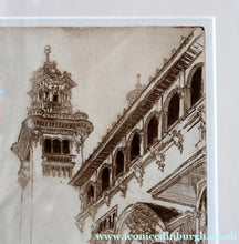 Load image into Gallery viewer, SCOTTISH ART. Sir Muirhead Bone (1876 - 1953). Glasgow International Exhibition 1901. Entrance from the Piazza (The Industrial Hall). Signed in the plate
