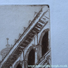 Load image into Gallery viewer, SCOTTISH ART. Sir Muirhead Bone (1876 - 1953). Glasgow International Exhibition 1901. Entrance from the Piazza (The Industrial Hall). Signed in the plate
