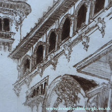 Load image into Gallery viewer, SCOTTISH ART. Sir Muirhead Bone (1876 - 1953). Glasgow International Exhibition 1901. Entrance from the Piazza (The Industrial Hall). Signed in the plate
