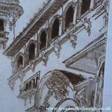 Load image into Gallery viewer, SCOTTISH ART. Sir Muirhead Bone (1876 - 1953). Glasgow International Exhibition 1901. Entrance from the Piazza (The Industrial Hall). Signed in the plate
