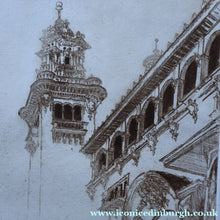 Load image into Gallery viewer, SCOTTISH ART. Sir Muirhead Bone (1876 - 1953). Glasgow International Exhibition 1901. Entrance from the Piazza (The Industrial Hall). Signed in the plate
