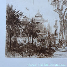 Load image into Gallery viewer, SCOTTISH ART. Sir Muirhead Bone (1876 - 1953). Glasgow International Exhibition 1901. Entrance from the Piazza (The Industrial Hall). Signed in the plate

