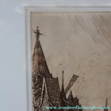 Load image into Gallery viewer, SCOTTISH ART. Sir Muirhead Bone (1876 - 1953). Glasgow International Exhibition 1901. Evening in Little Russia. Signed in the plate
