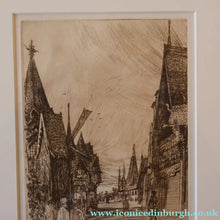 Load image into Gallery viewer, SCOTTISH ART. Sir Muirhead Bone (1876 - 1953). Glasgow International Exhibition 1901. Evening in Little Russia. Signed in the plate
