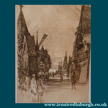 Load image into Gallery viewer, SCOTTISH ART. Sir Muirhead Bone (1876 - 1953). Glasgow International Exhibition 1901. Evening in Little Russia. Signed in the plate
