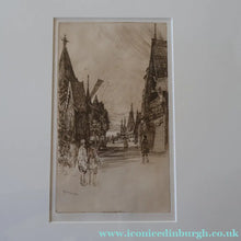 Load image into Gallery viewer, SCOTTISH ART. Sir Muirhead Bone (1876 - 1953). Glasgow International Exhibition 1901. Evening in Little Russia. Signed in the plate
