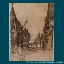 Load image into Gallery viewer, SCOTTISH ART. Sir Muirhead Bone (1876 - 1953). Glasgow International Exhibition 1901. Evening in Little Russia. Signed in the plate
