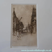 Load image into Gallery viewer, SCOTTISH ART. Sir Muirhead Bone (1876 - 1953). Glasgow International Exhibition 1901. Evening in Little Russia. Signed in the plate
