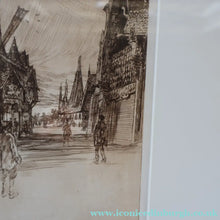 Load image into Gallery viewer, SCOTTISH ART. Sir Muirhead Bone (1876 - 1953). Glasgow International Exhibition 1901. Evening in Little Russia. Signed in the plate
