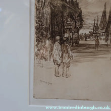 Load image into Gallery viewer, SCOTTISH ART. Sir Muirhead Bone (1876 - 1953). Glasgow International Exhibition 1901. Evening in Little Russia. Signed in the plate
