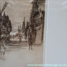 Load image into Gallery viewer, SCOTTISH ART. Sir Muirhead Bone (1876 - 1953). Glasgow International Exhibition 1901. Evening in Little Russia. Signed in the plate
