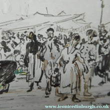 Load image into Gallery viewer, Muirhead Bone Spanish Drawing The Marketplace at Oviedo
