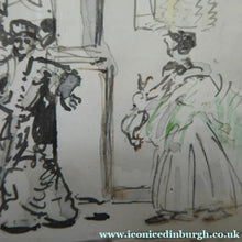 Load image into Gallery viewer, Muirhead Bone Spanish Drawing The Marketplace at Oviedo
