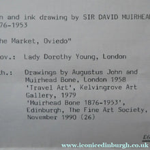 Load image into Gallery viewer, Muirhead Bone Spanish Drawing The Marketplace at Oviedo
