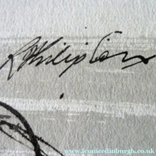 Load image into Gallery viewer, Scottish Art for Sale Robin Philipson Pen and Ink Drawing of a Ram
