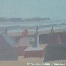 Load image into Gallery viewer, Irene Halliday Watercolour Painting of Johnshaven, Aberdeenshire 1970s Scottish Art for Sale
