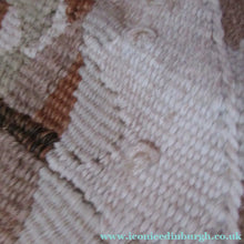 Load image into Gallery viewer, SCOTTISH ART: Vintage 1960s WOVEN TAPESTRY by Maureen Hodge. Panoramic Landscape with a Sailing Boat on the Seashore
