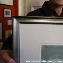 Load image into Gallery viewer, SCOTTISH ART. Vintage Scottish Seascape Gouache Painting by Irene HALLIDAY
