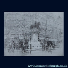 Load image into Gallery viewer, SCOTTISH ART. William Walcot (1874 - 1943). Charing Cross, London (Statue of King Charles I); Pencil Signed, 1919
