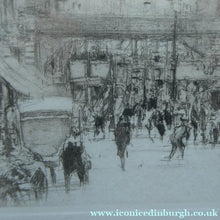 Load image into Gallery viewer, SCOTTISH ART. William Walcot (1874 - 1943). Signed Drypoint Etching. Ludgate Hill, London (1915)
