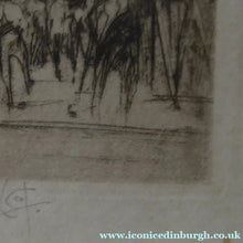 Load image into Gallery viewer, SCOTTISH ART. William Walcot (1874 - 1943). Etching of Covent Garden and the Royal Opera House, 1915. Pencil Signed
