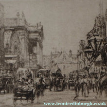 Load image into Gallery viewer, SCOTTISH ART. William Walcot (1874 - 1943). Etching of Covent Garden and the Royal Opera House, 1915. Pencil Signed
