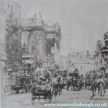 Load image into Gallery viewer, SCOTTISH ART. William Walcot (1874 - 1943). Etching of Covent Garden and the Royal Opera House, 1915. Pencil Signed
