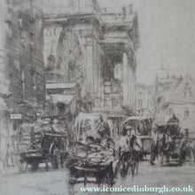 Load image into Gallery viewer, SCOTTISH ART. William Walcot (1874 - 1943). Etching of Covent Garden and the Royal Opera House, 1915. Pencil Signed
