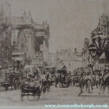 Load image into Gallery viewer, SCOTTISH ART. William Walcot (1874 - 1943). Etching of Covent Garden and the Royal Opera House, 1915. Pencil Signed
