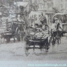 Load image into Gallery viewer, SCOTTISH ART. William Walcot (1874 - 1943). Etching of Covent Garden and the Royal Opera House, 1915. Pencil Signed
