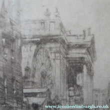 Load image into Gallery viewer, SCOTTISH ART. William Walcot (1874 - 1943). Etching of Covent Garden and the Royal Opera House, 1915. Pencil Signed
