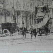 Load image into Gallery viewer, William Walcot Fleet Street London 1931 Etching Pencil Signed

