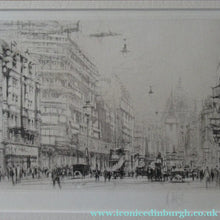 Load image into Gallery viewer, William Walcot Fleet Street London 1931 Etching Pencil Signed
