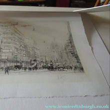 Load image into Gallery viewer, William Walcot Fleet Street London 1931 Etching Pencil Signed
