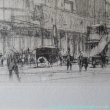 Load image into Gallery viewer, William Walcot Fleet Street London 1931 Etching Pencil Signed
