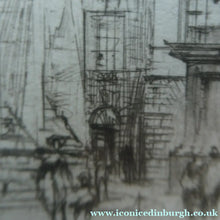 Load image into Gallery viewer, SCOTTISH ART. William Walcot (1874 - 1943) Parliament Square, Edinburgh. Pencil Signed
