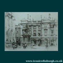 Load image into Gallery viewer, SCOTTISH ART. William Walcot (1874 - 1943) Parliament Square, Edinburgh. Pencil Signed
