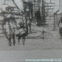Load image into Gallery viewer, SCOTTISH ART. William Walcot (1874 - 1943) Parliament Square, Edinburgh. Pencil Signed
