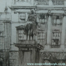 Load image into Gallery viewer, SCOTTISH ART. William Walcot (1874 - 1943) Parliament Square, Edinburgh. Pencil Signed
