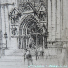 Load image into Gallery viewer, William Walcot St Giles Cathedral Edinburgh Etching Signed
