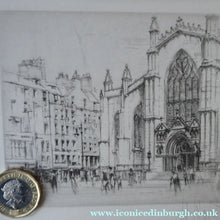 Load image into Gallery viewer, William Walcot St Giles Cathedral Edinburgh Etching Signed
