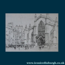 Load image into Gallery viewer, SCOTTISH ART. William Walcot (1874 - 1943) St Giles Cathedral, The Royal Mile, Edinburgh. Pencil Signed
