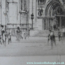 Load image into Gallery viewer, William Walcot St Giles Cathedral Edinburgh Etching Signed
